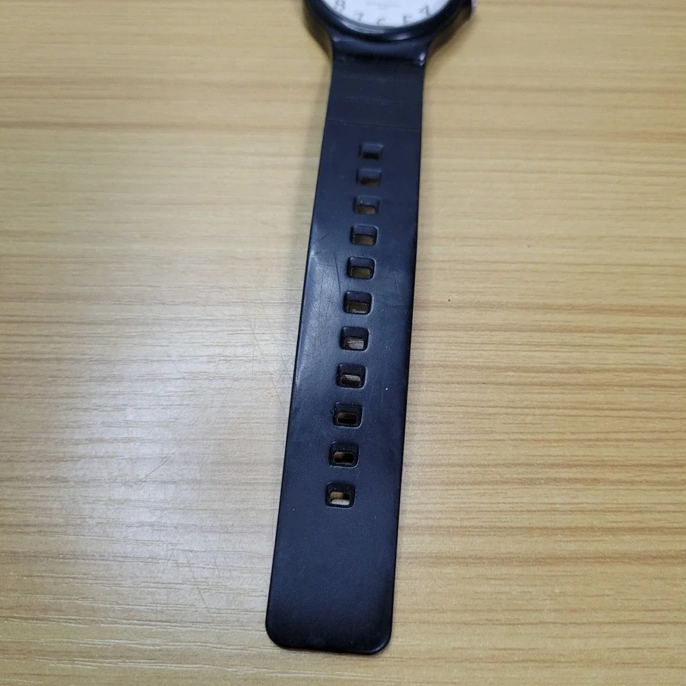 Casio MW-240 Quartz Analog Watch Black Dial Resin Strap 50m Water-Resistant